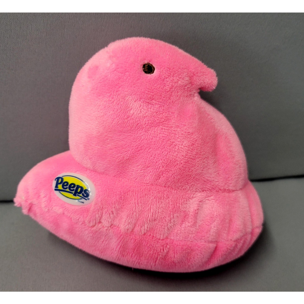 Peeps Pink Chick Plush Easter Toy 5" Long 2014 Stuffed Animal